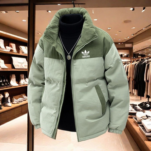 奥特莱斯2025冬季立领羽绒棉服男士加厚棉袄保暖面包服棉衣外套女