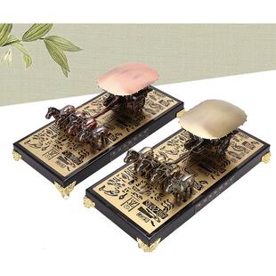 西安兵马俑特色工艺品红铜木盒铜车马高档秦始皇陵商务礼品伴手礼