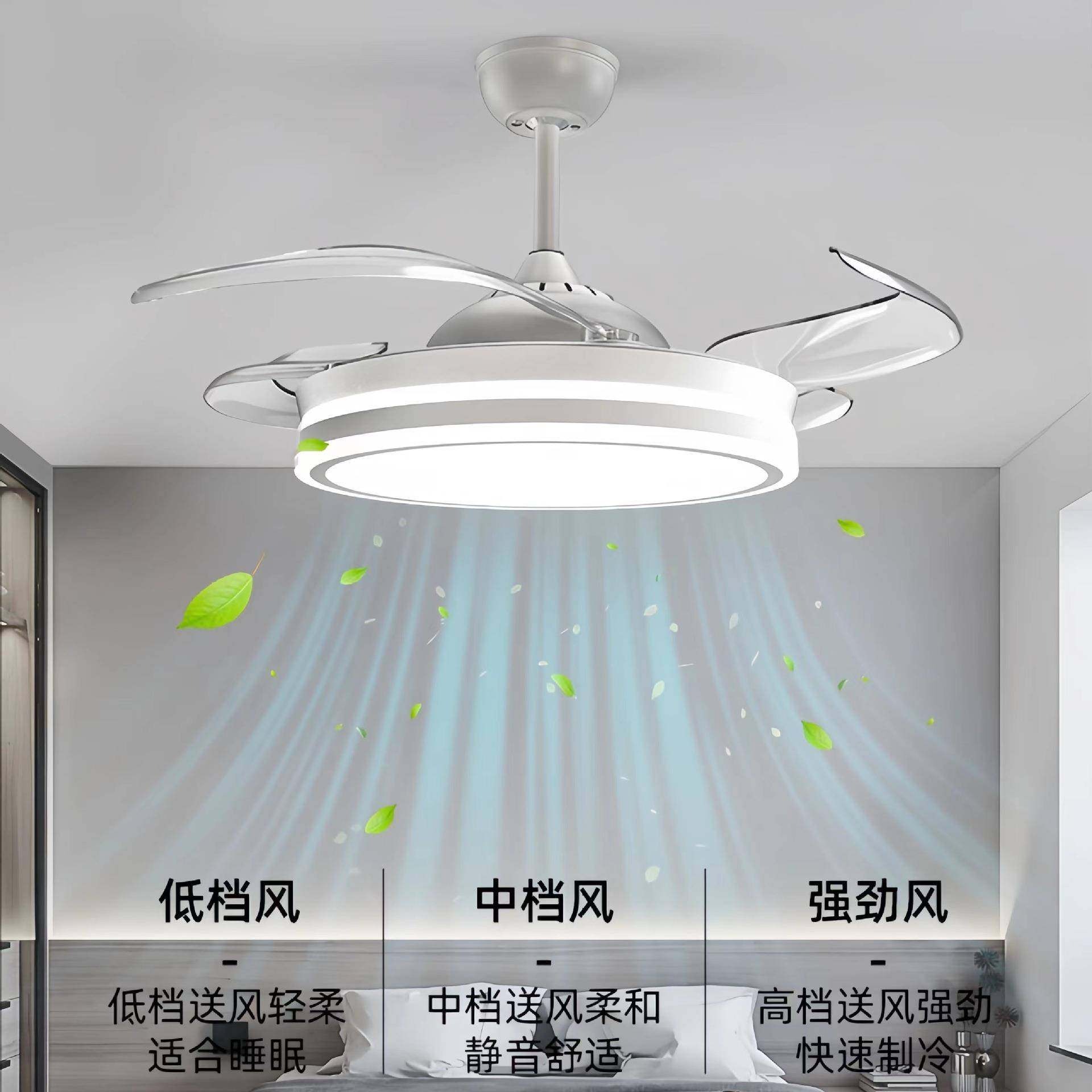 全光谱护眼476灯加具亮光源一灯两用吊扇灯eld客厅卧室隐风扇形灯,家装灯饰光源,风扇灯,淘宝优惠券,粉丝福利购,淘宝优惠卷