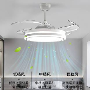 全光谱护眼476灯加具亮光源一灯两用吊扇灯eld客厅卧室隐风扇形灯