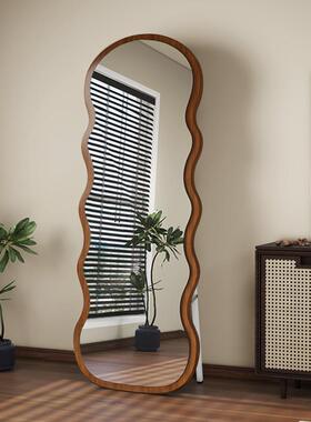 波浪家全镜身镜用落地感网56565异型壁穿衣卧室试衣镜片镜子异挂