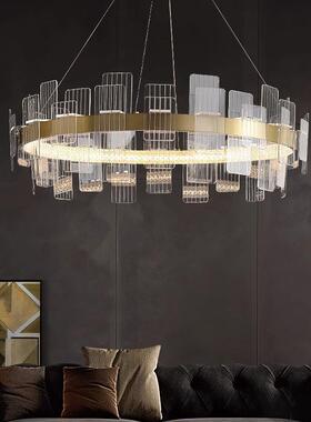 客厅灯现代简约大气圆卧室极简环灯具吊大全28930餐26年新款轻奢