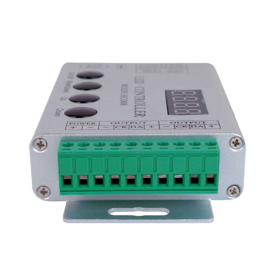 HC008幻彩灯带led控制器无线遥控WS2811全彩灯条1903跑马流水变色