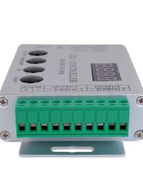 HC008幻彩灯带led控制器无线遥控WS2811全彩灯条1903跑马流水变色