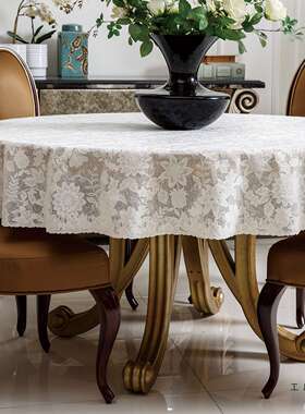 进桌口p桌vc圆圆F5MSM585形桌布防水防油免洗台布大餐布欧式圆桌