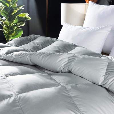 全棉高支高密贡缎单层立体羽绒被壳纯色立体翻新羽绒被套自充绒半