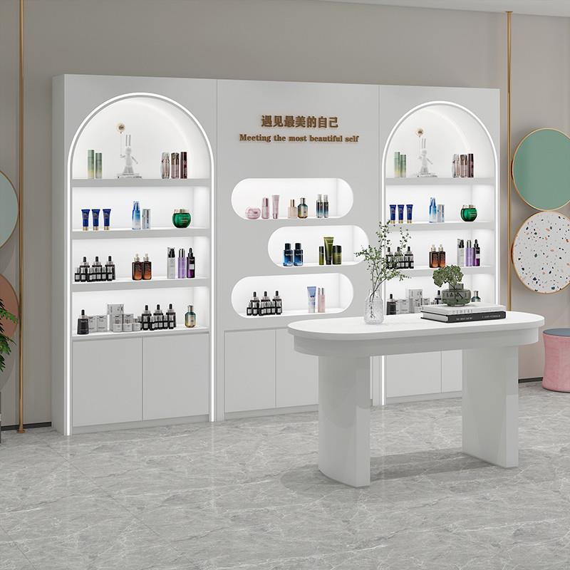 烤漆化妆品展示柜指甲油产品柜喜礼伴手礼展柜护肤品美容院展示柜