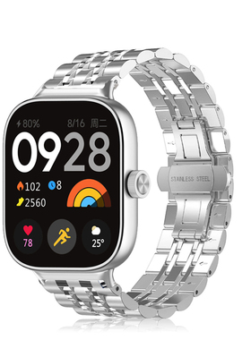 适用红米手表watch5表带active运动Redmi watch3青春版金属不锈钢小米9手表4新款5代小米8pro男女手表替换带