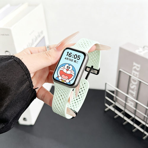 适用红米watch6表带redmiwatch5手表带redmi4腕带智能小米手环9P透气8pro硅胶夏季10pro运动防汗女生替换男