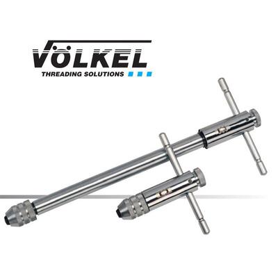 VOLKEL/德国沃克 丝锥棘轮绞手全钢制品质 M3-M10 1/8-3/8