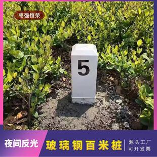 玻璃钢公路百米桩公里程碑公路界碑防腐 900*400*150/120*120*550