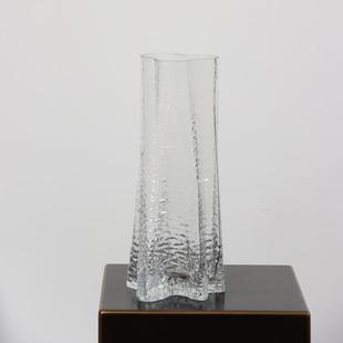 落地玻璃花瓶富贵竹百合客厅马醉木吊钟雪柳插花桌面摆件商务礼品