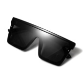 PREU极简风大方框墨镜 防晒防炫光太阳眼镜 潮流一体式 时尚 个性