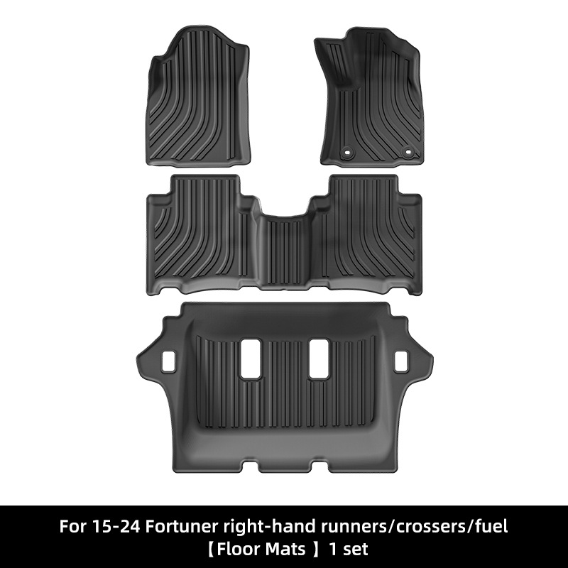 右舵15-24款丰田Fortuner奔跑者穿越者汽车脚垫TPE脚垫跨境专供