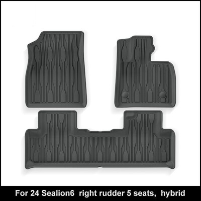 适用于24款比亚迪Sealion6右舵汽车脚垫防水全环保全TPE脚垫跨境