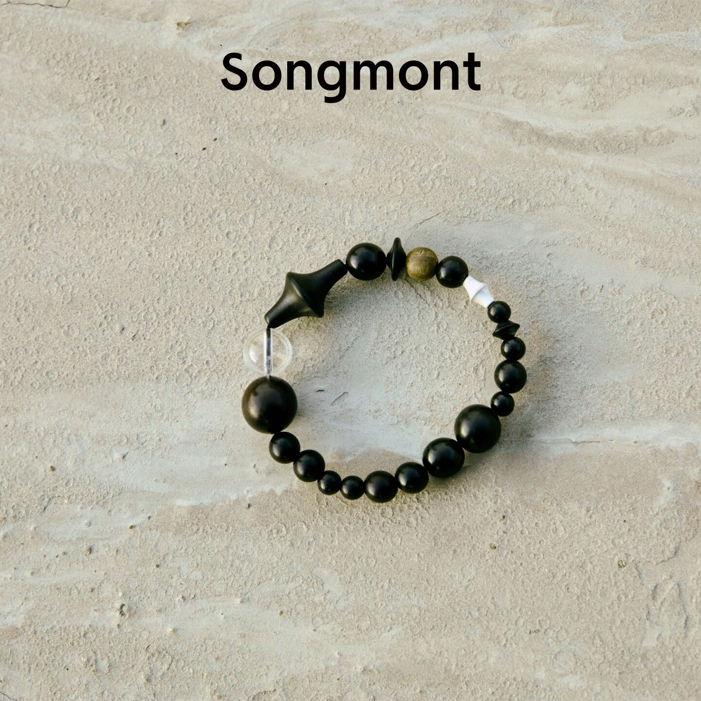 Songmont山下有松「沉山」首饰系列水晶沉香黑檀手串小众手链女
