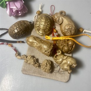 实木手把件金丝楠木扭转乾坤小叶桢楠百财白菜木制灵芝阴沉木乌龟