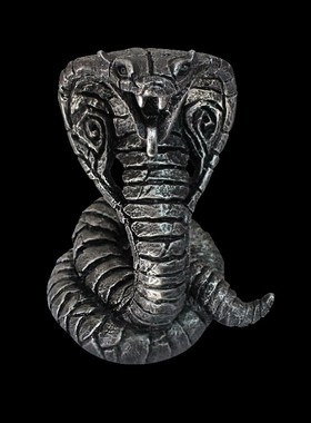 眼镜蛇摆件吉祥物十二生肖蛇年家居客厅玄关装饰品树脂工艺品