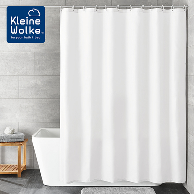 Kleine Wolke德国进口浴室防水浴帘套装免打孔家用卫生间隔断挂帘