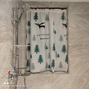 小窗帘定做挂环魔术贴半帘短厨房防水布免打孔卫生间窗户遮挡厕所