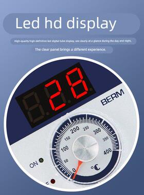 贝尔美温控器TEL72-9001X烘箱电烤箱温控仪表温度控制器指针旋钮