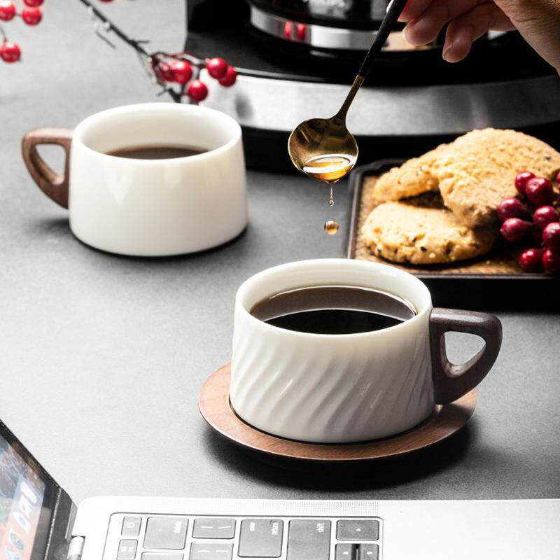 咖啡杯碟套装陶瓷杯子高档精致高级感轻奢拿铁咖啡杯下午茶杯礼物