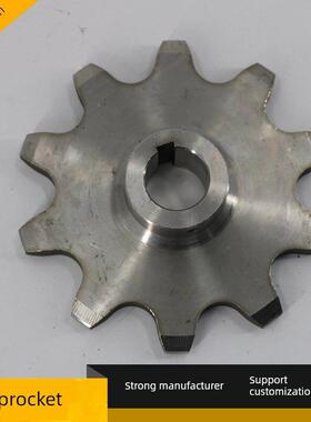 08B 4点10齿不锈钢炼轮齿轮单排双排25齿10A12A16A工业炼轮45号钢