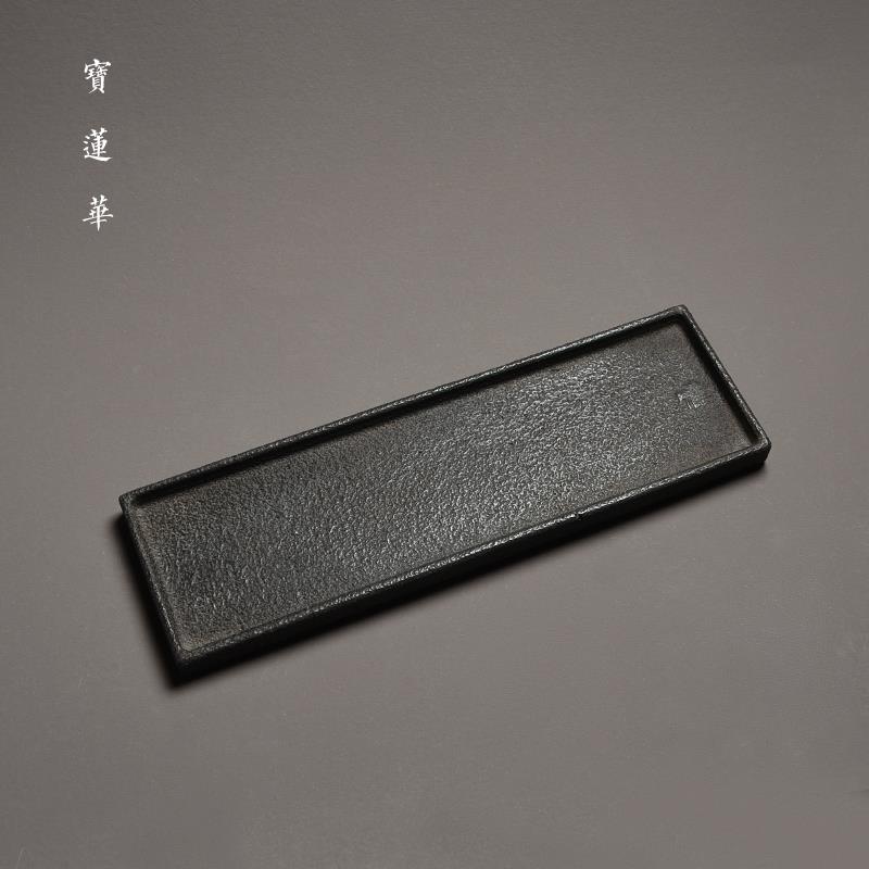 福字玄武岩石方盘 干泡茶盘壶承石托盘养壶托杯托茶托 石茶台茶海