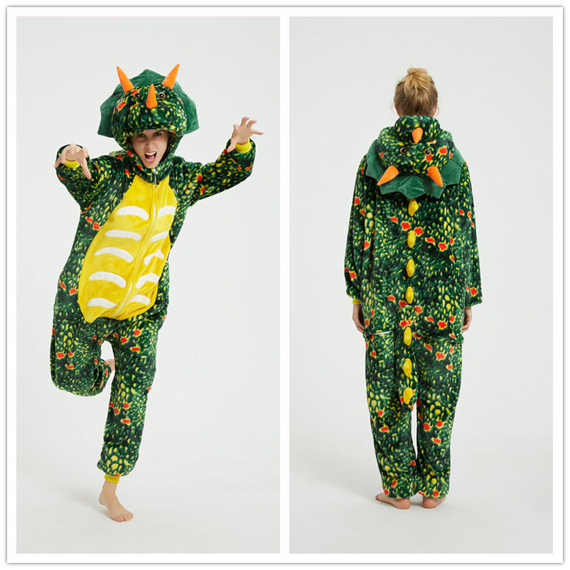 2025新款法兰绒动物卡通冬暖连体睡衣厚款婴儿儿童卡通家居服