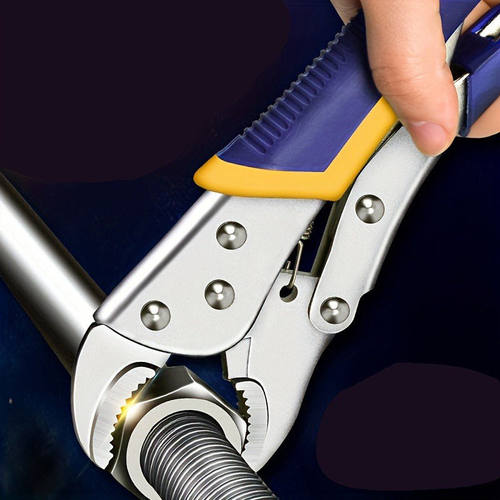 工业级多功能大力钳子直口圆口C型圆嘴尖嘴 压力钳夹钳水管省力钳