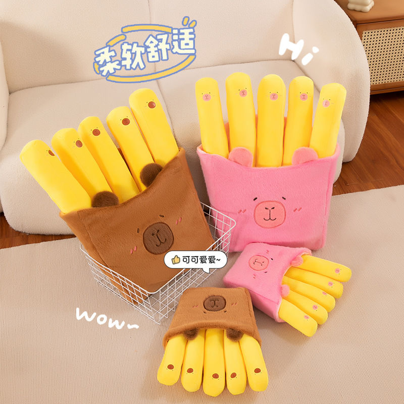 2025创意卡皮巴拉水豚公仔毛绒玩具可爱抱枕儿童生日礼物新款