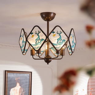 中古风房间主卧灯 美学灯具新中式 宝兮 卧室吸顶灯中国风复古宋式