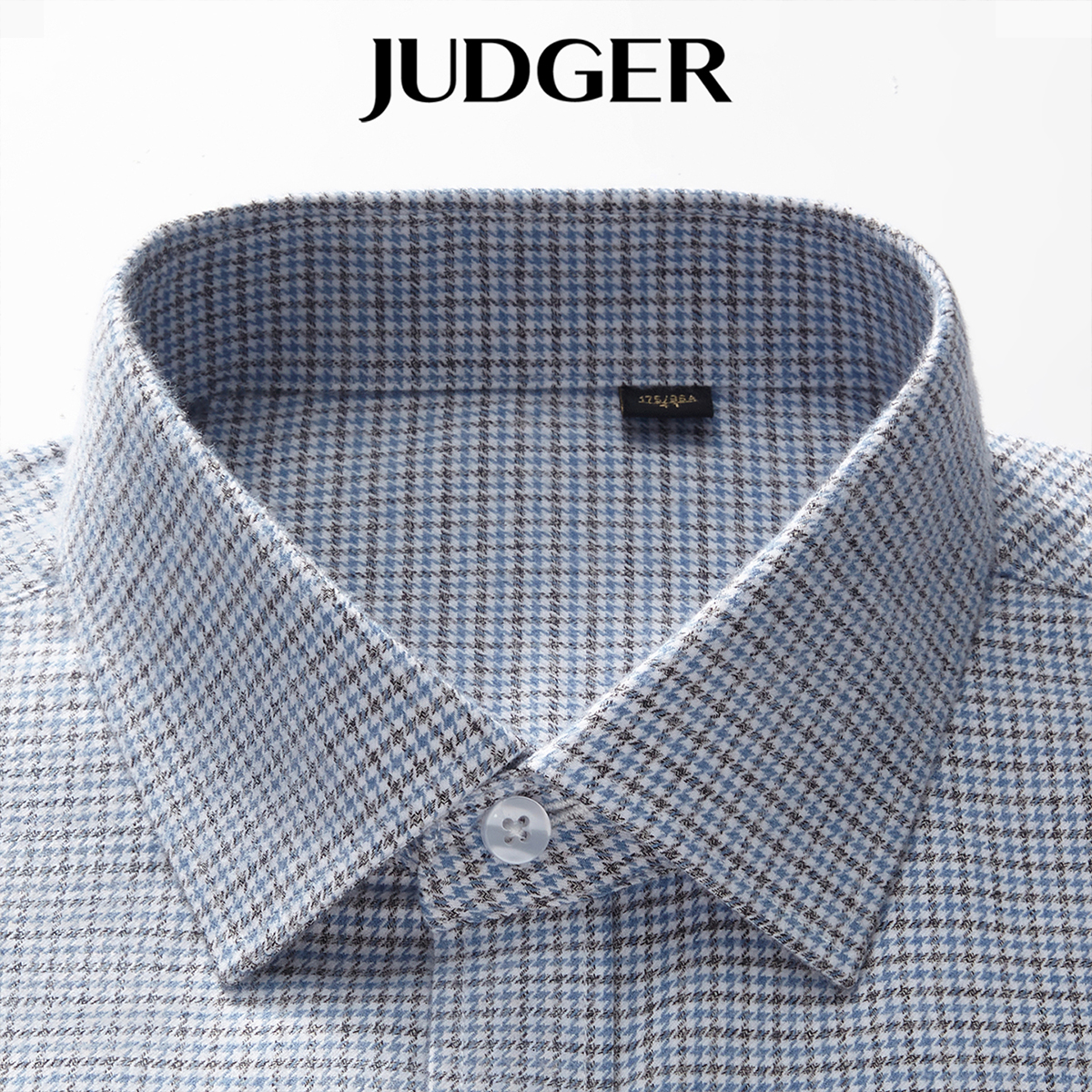 【加厚纯棉】庄吉男士长袖衬衫千鸟格2025秋冬新款保暖磨毛衬衣
