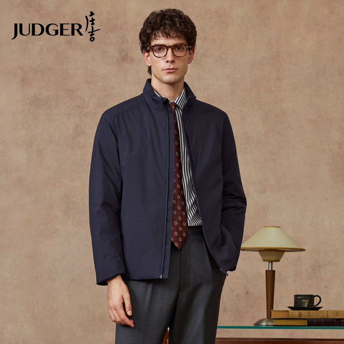 【轻量化高蓬绒】庄吉男士羽绒服2025冬季新款立领上班通勤外套