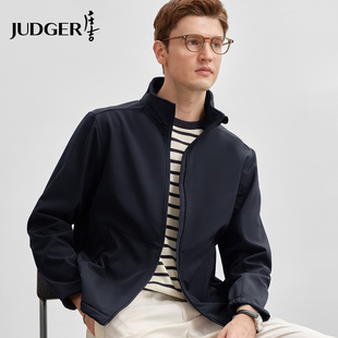 【防风立领】庄吉男士夹克2025春季新款防风耐磨抗皱男装拉链外套