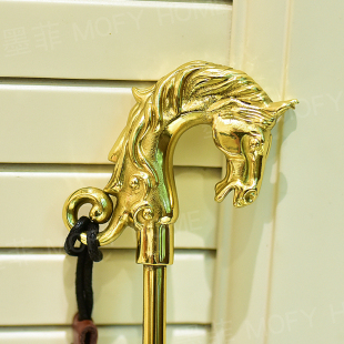 神器X高档装 黄铜鞋 器家用长柄懒人穿鞋 抽提鞋 饰挂 拔子复古轻奢鞋