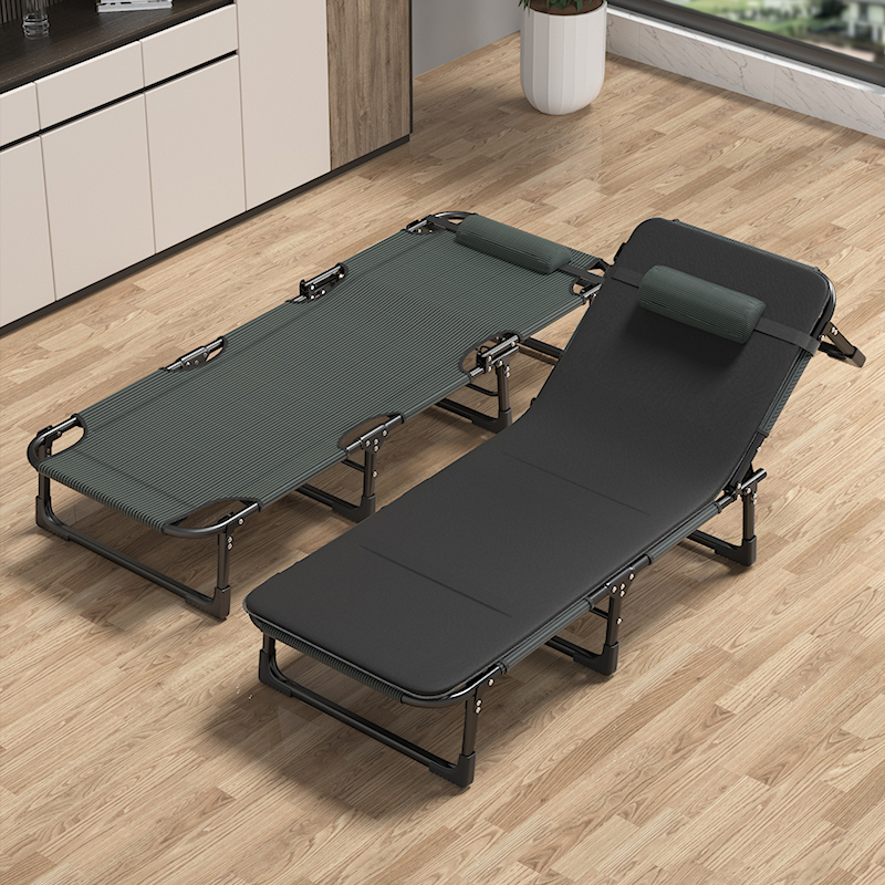 午休折叠床单人床办公室午睡小床简易F床家用可携式躺椅多功能行