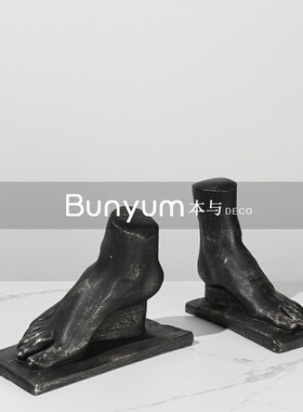 简约轻奢创意g工艺品双脚造型摆件家居电视柜样板房间软装饰品