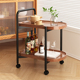 可移动小茶几客厅沙发边r几餐边小推车带轮茶台边柜日式 茶水置物