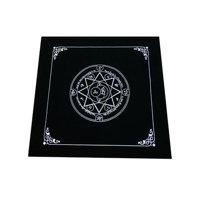 现货黑色绒布塔罗牌八芒星桌布五芒星桌布牌袋