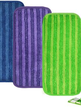 适配 Swiffer Sweeper 12英寸干湿两用拖把 超细纤维拖布替换垫