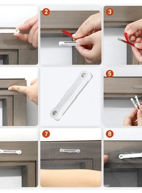 磁性隐形纱窗Magnetic Window Screen磁性纱窗扣免打孔灰色网纱