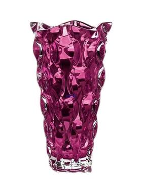 【新年限定】紫色波西摆件装饰品花玻璃器皿拉丝手工艺品陈列