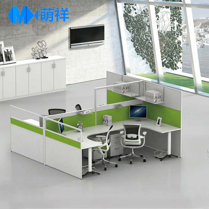 职员办公桌定制简约2/4/6人卡座屏风办公桌财务屏风卡位