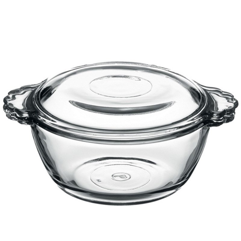 进口帕莎帕琦透明钢化玻璃小碗迷你家用蒸蛋碗圆形带盖微波炉专用