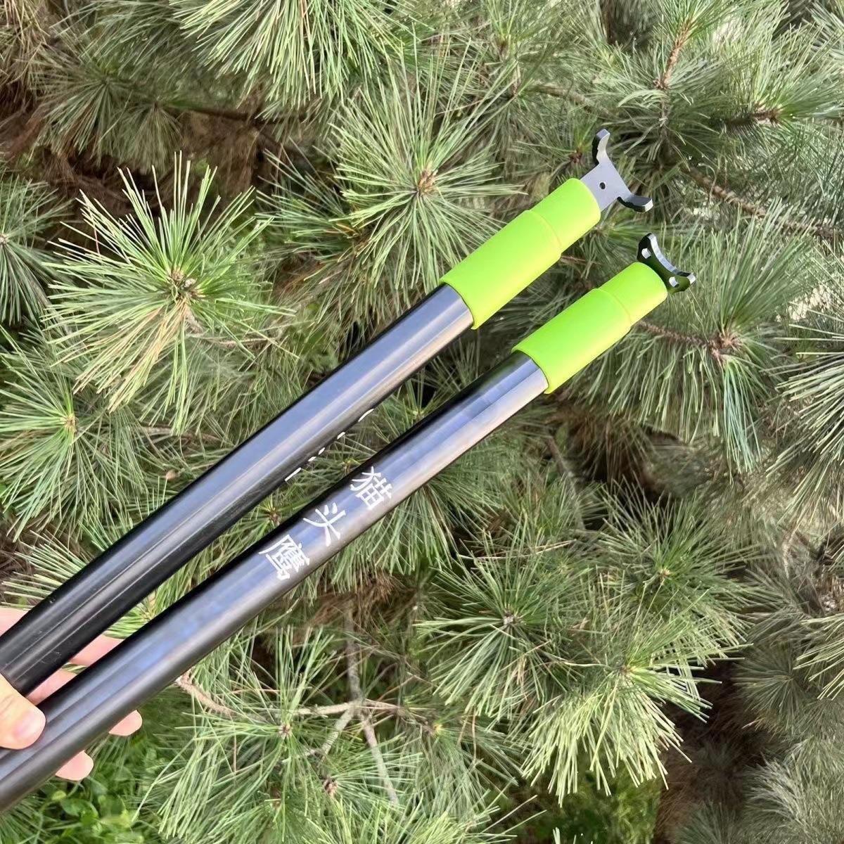 杆子前握把卡扣折叠握把卡子两节杆子金属伸缩夹具后拖配件猫头鹰