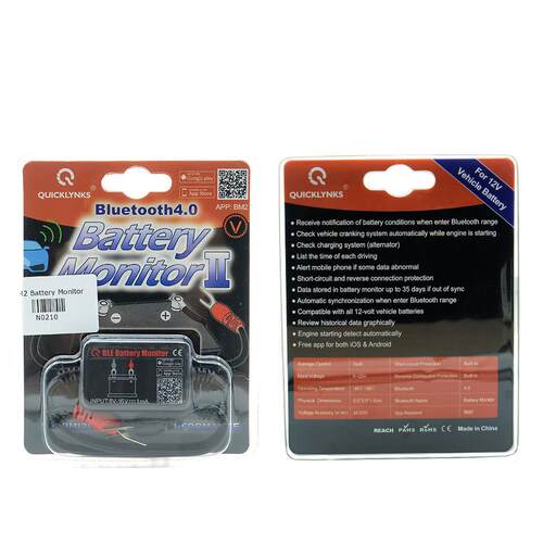 12v 汽车蓄电池蓝牙4.0检测仪诊断仪BM2 Battery monitor Tester