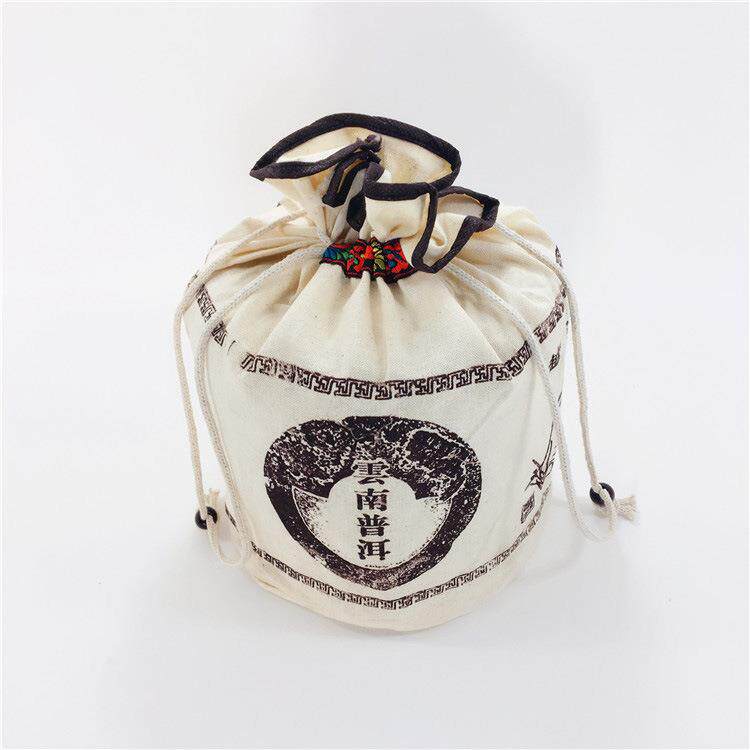 普洱茶包装袋棉布空布袋子大中小号通用装357g七子饼散茶袋子