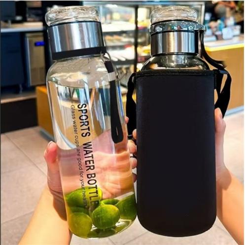 包邮大容量吨吨杯网红玻璃茶水分离杯女生高颜值夏季运动水杯