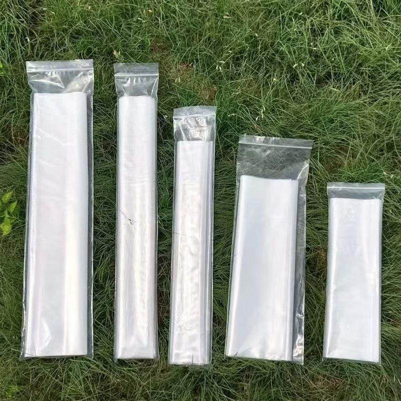 现货长条形自封袋透明pe塑料袋细长型封口袋长方形自封袋骨袋